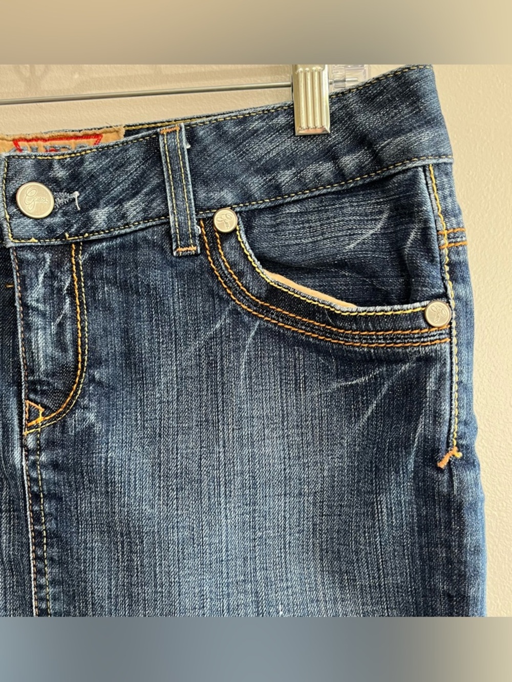 Guess Denim Skirt Women's 30 20" USA Made Y2K - Picture 3 of 9
